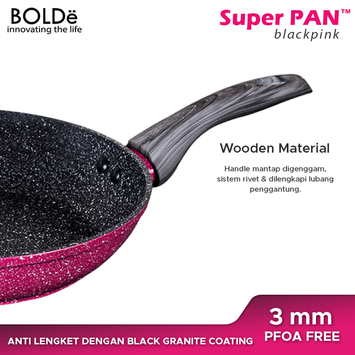 Bolde Super PAN Granite 5 pcs Sets - BLACKPINK